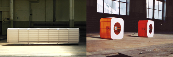 Sideboard und Leuchten